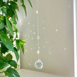 Gold Dripping Gem Crystal Suncatcher: Rainbow Maker, Gift Ready