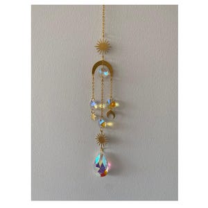 Handmade Crystal Suncatcher: Rainbow Light Prism