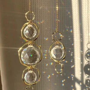 Sun Catcher, Crystal Suncatcher Leaf Wall Hanging, Window Crystal Prism, Rainbow Maker, Home Window Decor, Gift For Women, Boho Room Decor